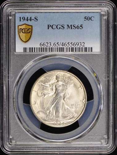 1944-S 50C Walking Liberty Half Dollar PCGS MS65