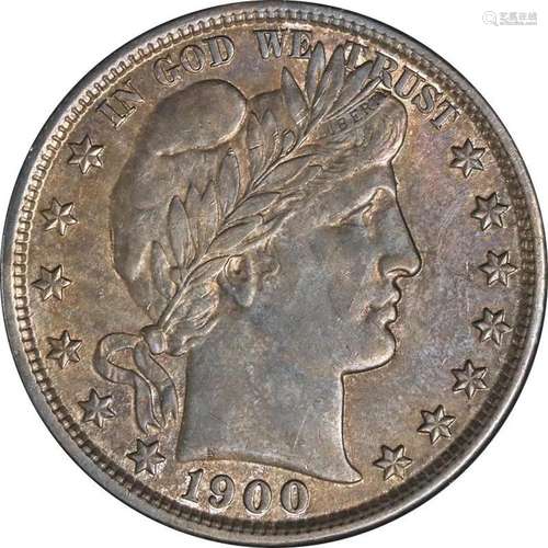 1900-P Barber Half Dollar Choice AU/BU Nice Eye Appeal Stron...