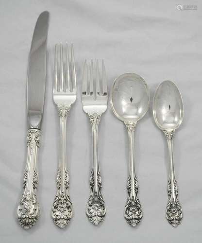 King Edward by Gorham Sterling Silver 5pc Dinner Place Setti...