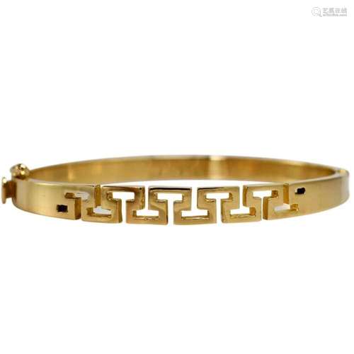 18K Yellow Gold Ladies Bangle Bracelet 22.8g