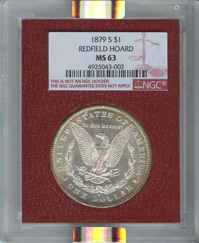 1879-S $1 Morgan Dollar NGC MS63 Redfield Collection