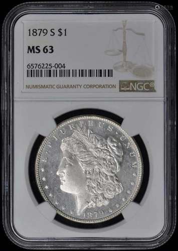 1879-S Morgan Dollar S$1 NGC MS63