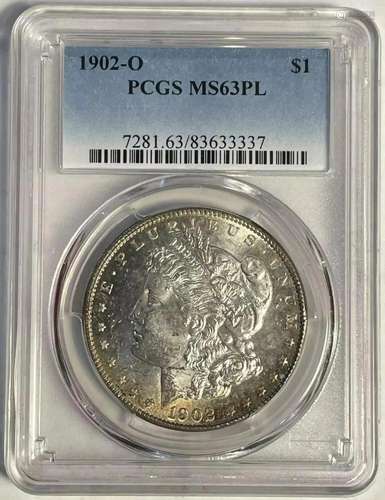 1902 O Morgan Dollar PCGS MS-63 PL