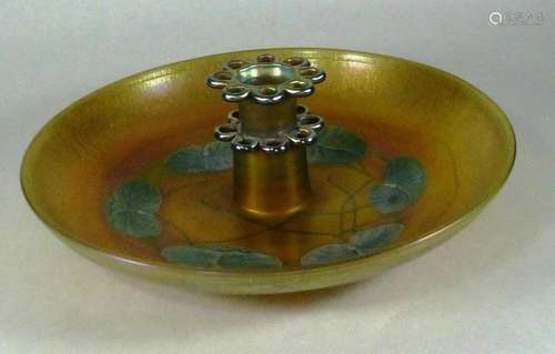 Tiffany Favrille Iridescent and wheel carved Frog circa 1900...