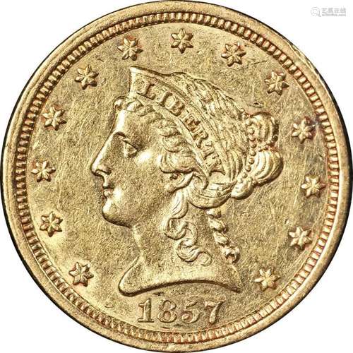 1857-P Liberty Gold $2.50 Choice AU/BU