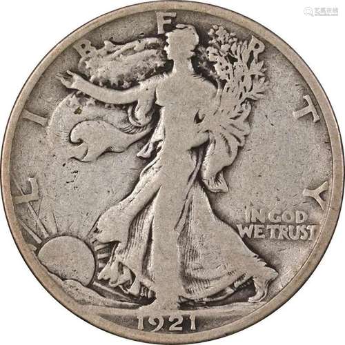 1921-D Walking Liberty Half Choice VG/F Superb Eye Appeal St...