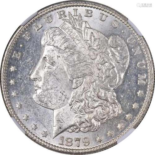 1879-S Rev 78 Morgan Silver Dollar NGC MS61 Blast White