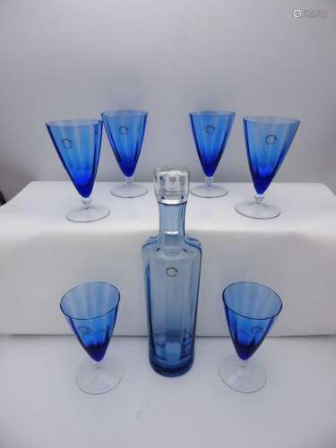 Drinking Set, Glasses with bottle (7) - Glass