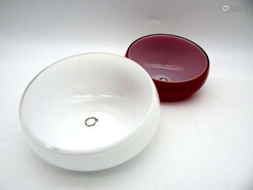 Opaline storage bowls (2) - Glass