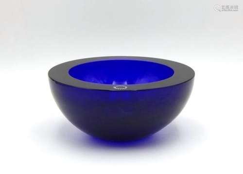 Carlo Nason - Posacenere in vetro blu - 18 cm - Glass