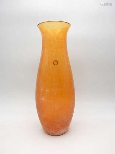 Amber excavation glass vase - 36 cm - Glass