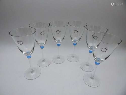 Six Flut sparkling wine glasses - Glass