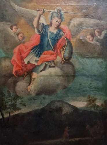 Scuola napoletana, XIX-XX - San Michele arcangelo