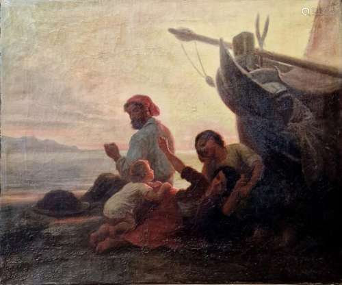 Scuola Europea, XIX - Riposo di pescatori