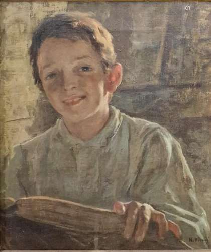 Nicola Biondi (1866-1929) - Ritratto di fanciullo