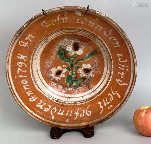 Large Earthenware Faience Charger