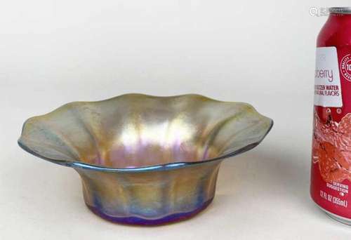 Tiffany Favrile Glass Flared Bowl