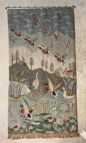 Tapestry Panel, Waterfowl #1