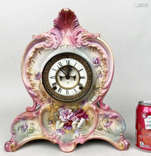 Ansonia German Porcelain Victorian Mantle Clock