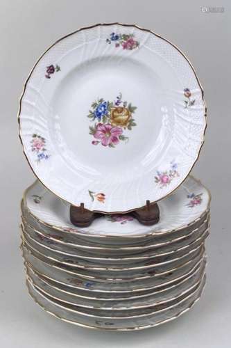 Assembled Set 11 Ginori Italian Porcelain Plates