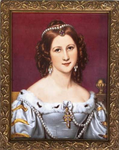 R.P.M. Porcelain Plaque, Charlotte Von Owen