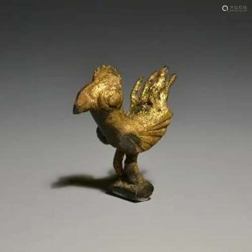 Ancient Roman Bronze Figure Of A Rooster