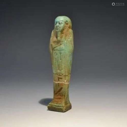 Ancient Egyptian Faience Shabti