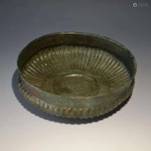 Ancient Achaemenid bronze Phiale Bowl