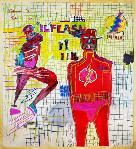 Jean-michel Basquiat (1960-1988), Acrylic Painting, In The S...