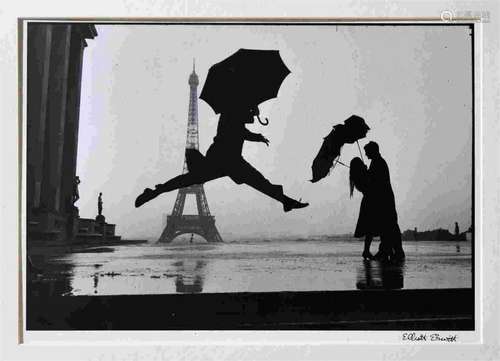 Elliott Erwitt (B.1928), Paris, France (Man Jumping), Photog...