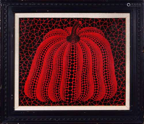 Yayoi Kusama (B.1929), Pumpkin, Acrylic Painting, In The Sty...