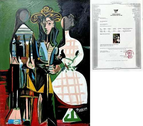 Pablo Picasso (1881-1973), Oil Painting, In The Style Of Eur...