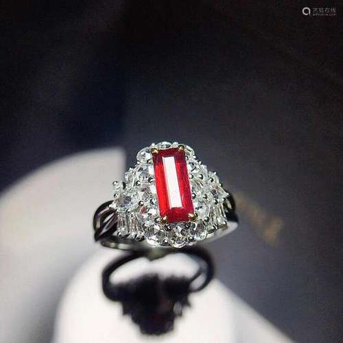 14K White Gold 1.84 CTW Ruby & Diamond Ring