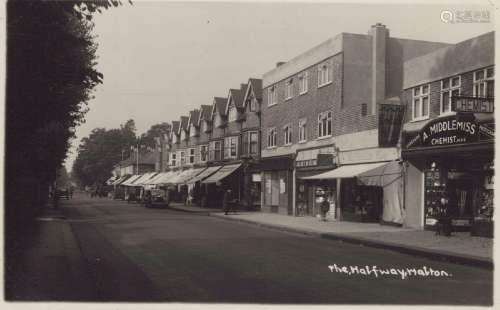 An album containing 39 postcards of Walton-on-Thames, includ...