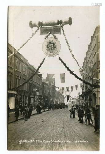 A collection of 50 postcards of Surrey, including photograph...