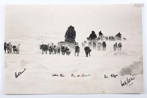 BRITISH TRANS-ARCTIC EXPEDITION. A group of 15 photographs m...