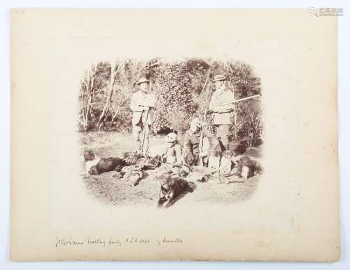 PHOTOGRAPHS. A group of 22 photographs, the majority of hunt...