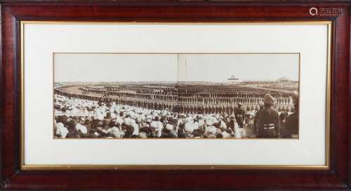 PHOTOGRAPHS. A conjoined panoramic photograph of the Delhi D...