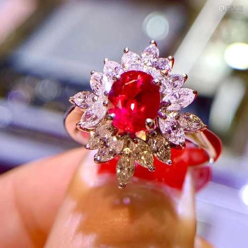 14K Gold 2.409 CTW Ruby & Diamond Ring