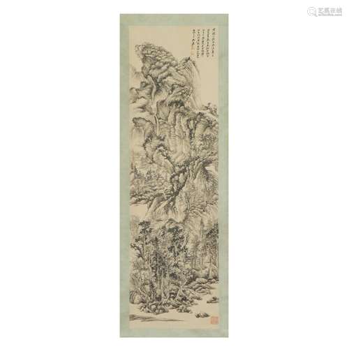 A CHINESE PAINTING OF LANDSCAPE