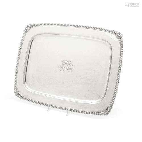AN AMERICAN STERLING SILVER SERVING TRAY by Tiffany & Co...