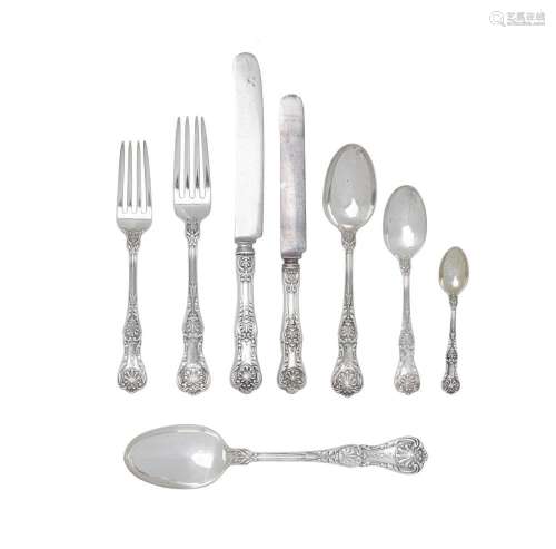 AN AMERICAN STERLING SILVER FLATWARE SERVICE by Gorham, Prov...