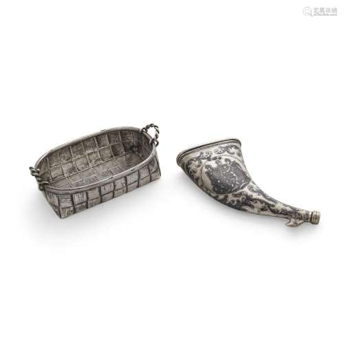 TWO RUSSIAN 875 STANDARD SILVER PERSONAL ACCESSORIES by vari...
