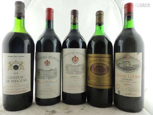 Mixed lot of Bordeaux Magnums - Bordeaux - 5 Magnums (1.5L)