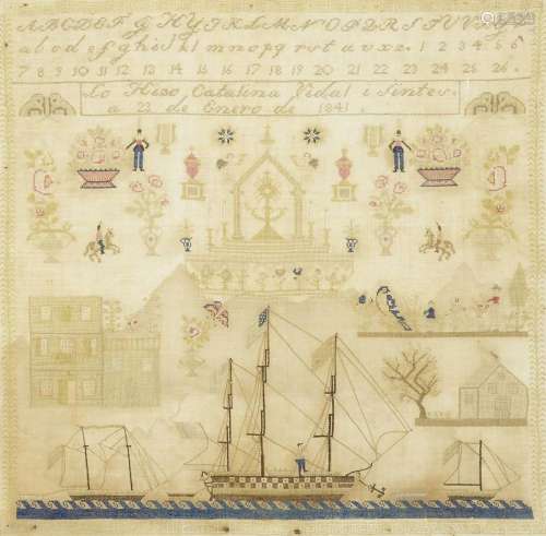 AN AMERICAN NEEDLEWORK SAMPLERSouthern California, dated 28 ...