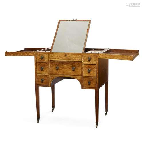 AN ENGLISH WALNUT DRESSING TABLEMid-19th century