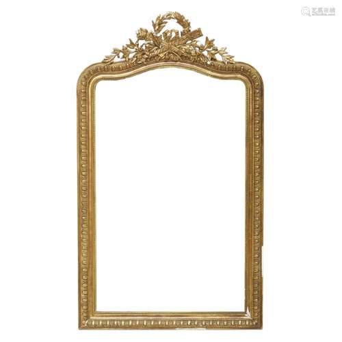 A LOUIS XVI STYLE GILTWOOD MIRROR FRAMEEarly 20th century