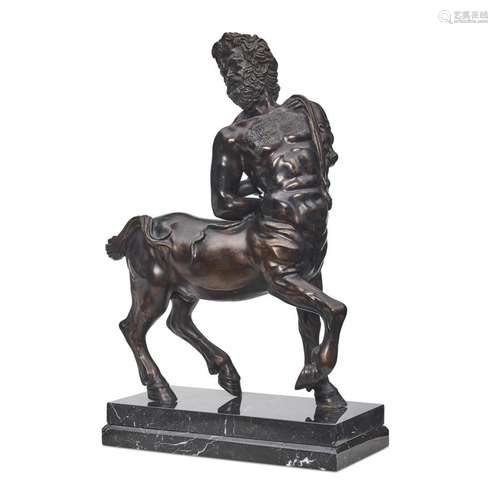 A PATINATED BRONZE FIGURE OF A FURIETTI CENTAURAfter the Ant...