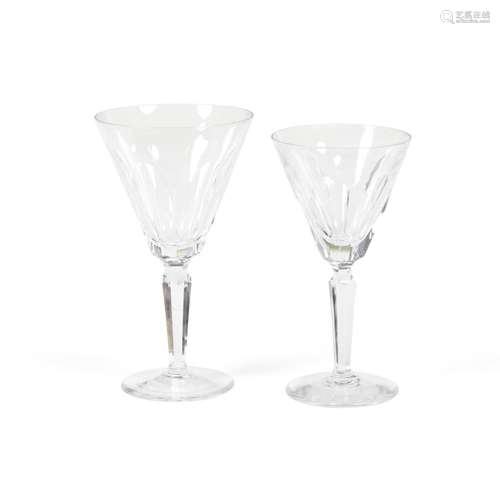 A WATERFORD GLASS PART STEMWARE SERVICE IN THE SHEILA PATTER...