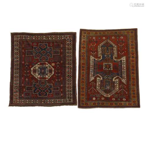 TWO KAZAK RUGS